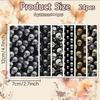 24 Sheets 6 Styles Ceramics Clay Water Transfer Paper Underglaze Transfer Decals for DIY Earrings Pendants Hair Clip Skull 12x7cm 4 sheets/style