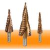 4-12mm/20mm/32mm HSS Titan Spiralnut Stufenbohrer, Dreieckiger Griff Stufen Metallbohrer