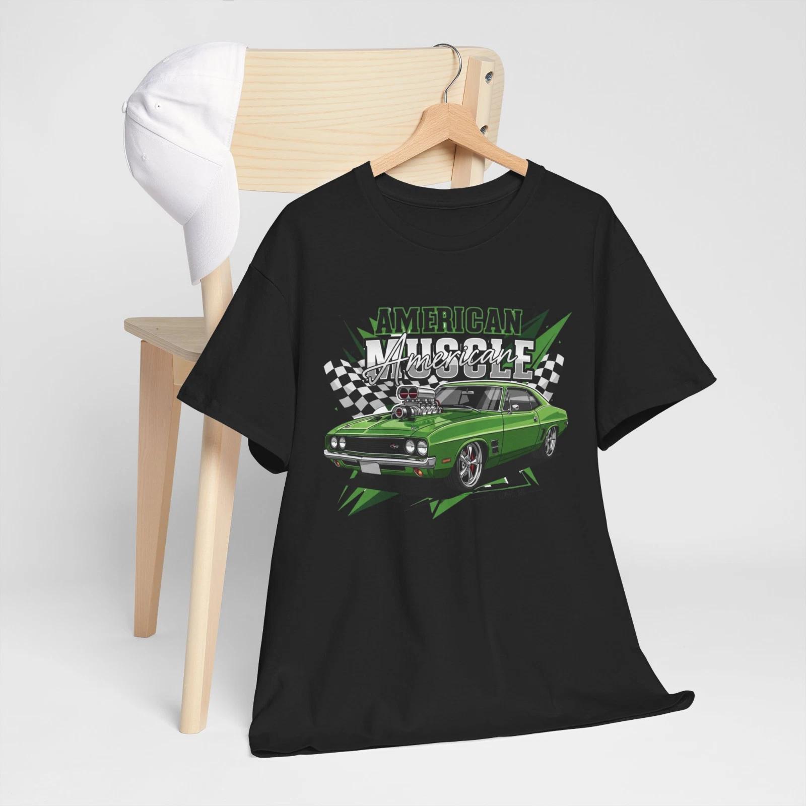 

Черная футболка с графическим принтом muscle car Samegang M