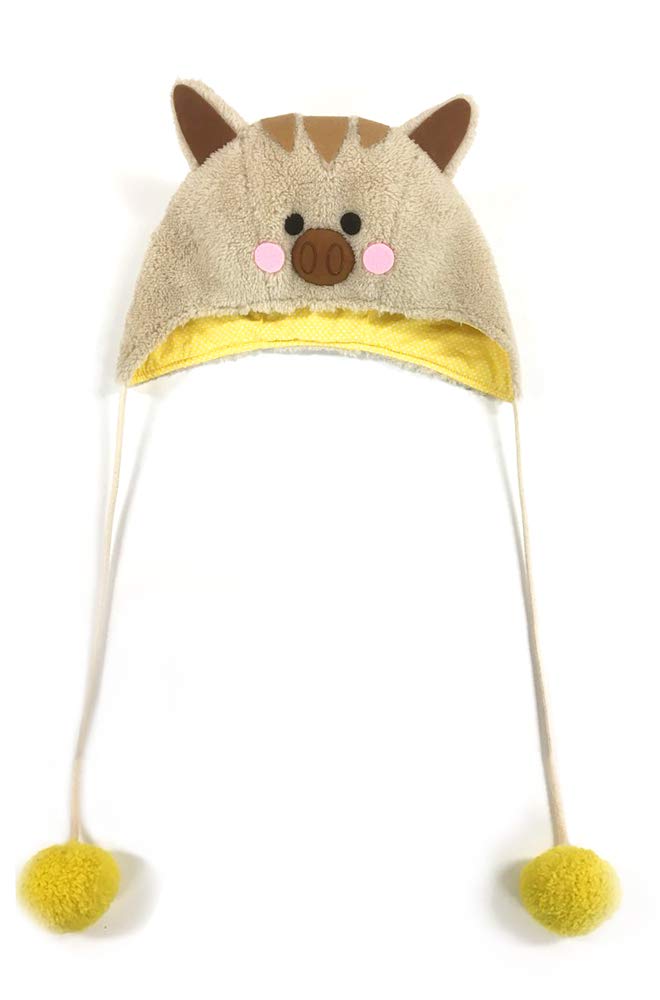 [Lecan] 112AM [Fluffy Boar Cap Set of 2 (Head Circumference: Up to 62cm)] Boar Boar Boar Hat Cap Fluffy Fluffy Costume Masquerade Cosplay Animal