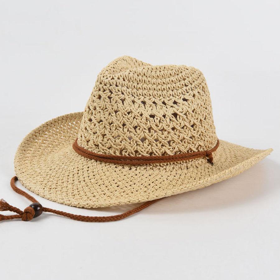 Panama Soft Straw Hat For Men Women Summer Breathable Travel Beach Hats Solid Wide Brim Sunscreen Hat