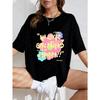 Oversized T-Shirt White My Love Girl Friend Sweet Graphic Print Casual Wear For Women Streetwear Fashion Summer Outfit