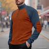 Winter Men's Outdoor Long-sleeved Casual Stand-up Collar Loose Corduroy Men's Long-sleeved Sweatshirt
