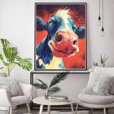5D DIY Diamond Painting Strange Cow Cross Stitch Kit Mosaic Diamond Embroidery Rose Full Round/Square Drill Home Decoration