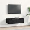 Wall Cabinet Black Oak Effect 68 x 30 x 20 cm Engineered Wood