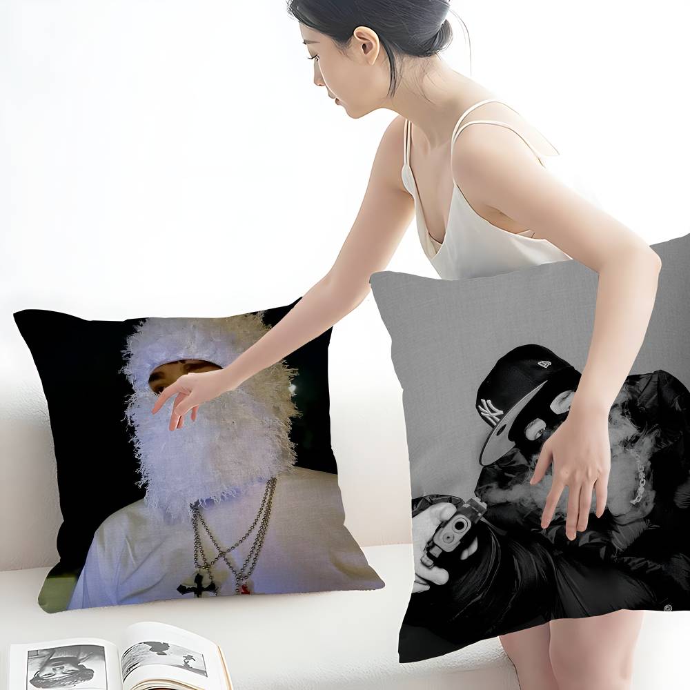 American Pop Hip Hop Rapper Yeat Cushion Cover Pillow Cover Decor Pillowcase Printed Cushion Case for Couch