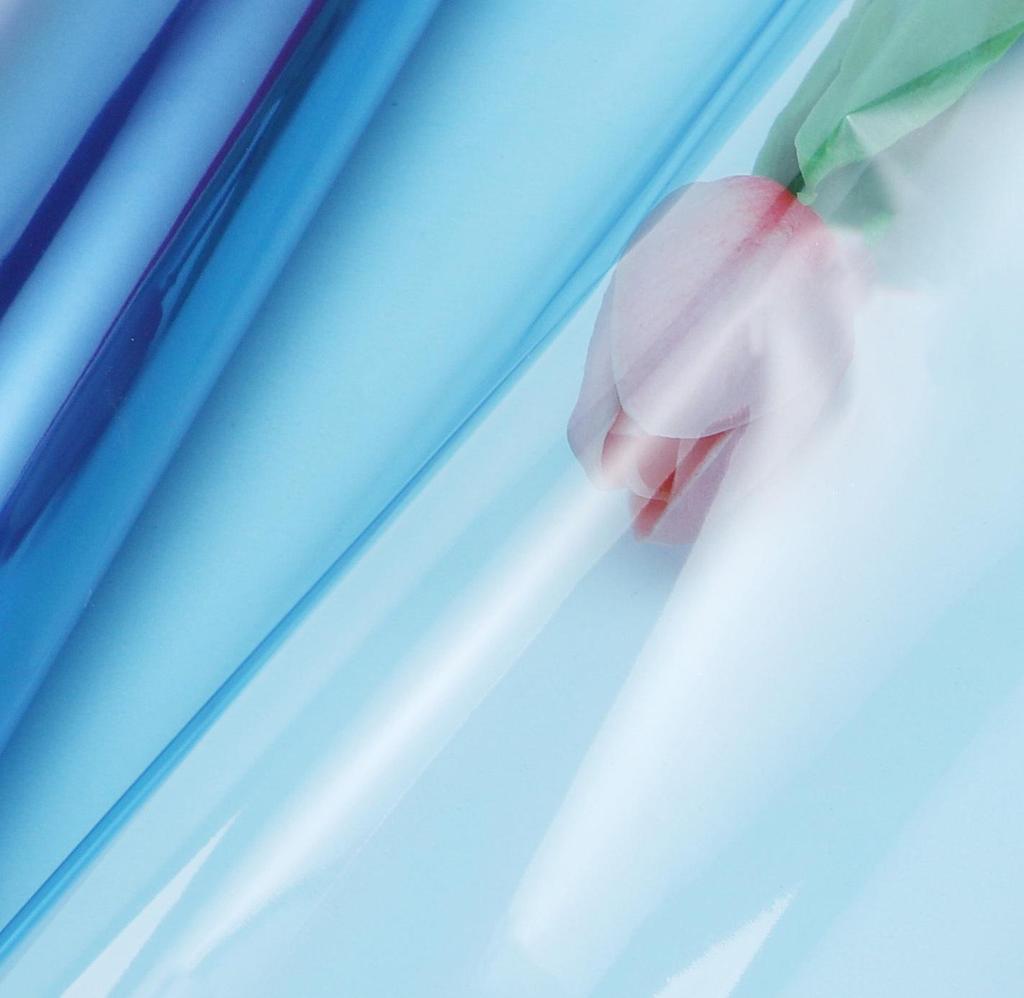 Waterproof Colored Glass Crystal Cellophane Roll for Flower Art and Packaging