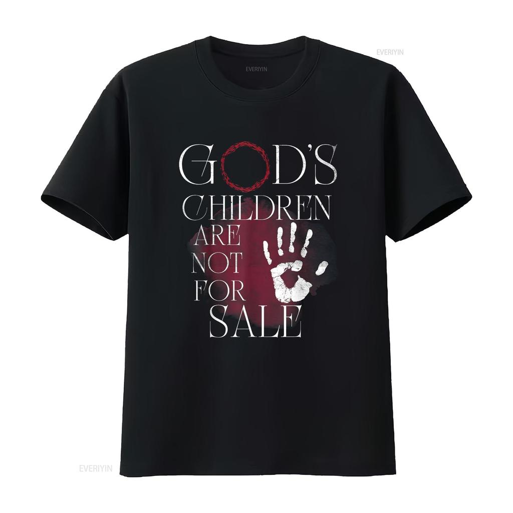 God S Children Are Not For Sale Family T Shirt Vintage Washed Stretched Versatile Homme Soft Stylish Streetwear
