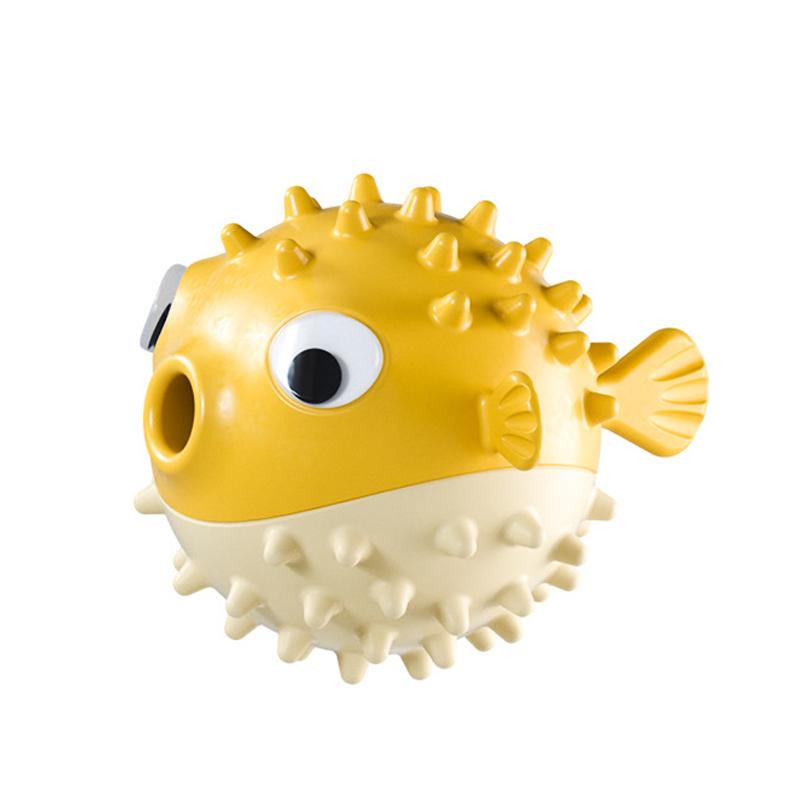 

Интерактивные игрушки для прорезывания зубов у собак, резиновый дозатор корма для домашних животных в форме рыбы-иглы, агрессивные жевательные палочки для скрежетания зубами, жевательные игрушки жёлтый