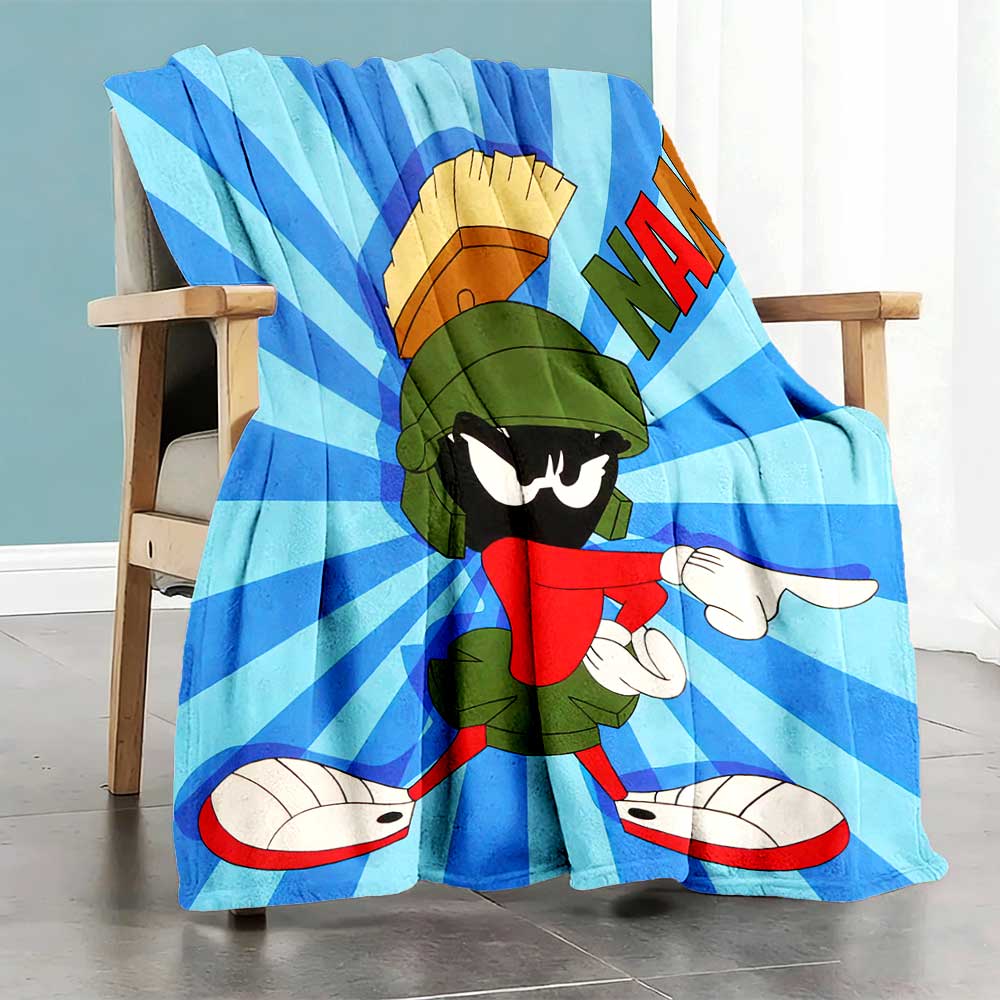 Warner (27) Customize Text Blanket Gift Customizable Blanket Ultra-Soft Perfect for Bedding Sofa Living Room Home Decor for All Occasions