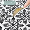 Olanly Rectangle Vinyl Table Cloth Elastic Fitted Tablecloth Waterproof Plastic Table Covers Fold Tables Picnic Camping Outdoor