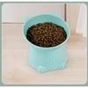 Pet Bowl Water Food Feeding Dish Plate Pet Supplies Cartoon Cat Shape Tilted Anti-overturn Raised Base Protect Cervical Spine