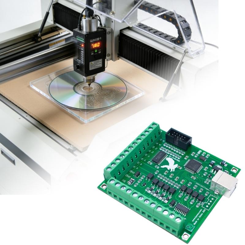 Plug Play Design Industrial USB Breakouts Board for 4 Axes Control 100Khz Pulse Motion Controller High Reliability