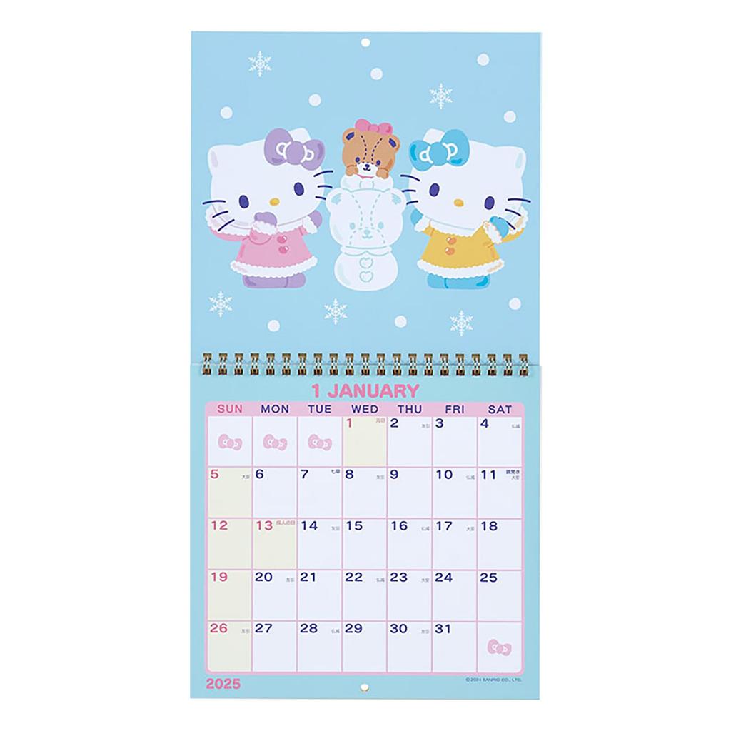 Sanrio Wall Calendar M 2025 Hello Kitty Wall Hanging 452173