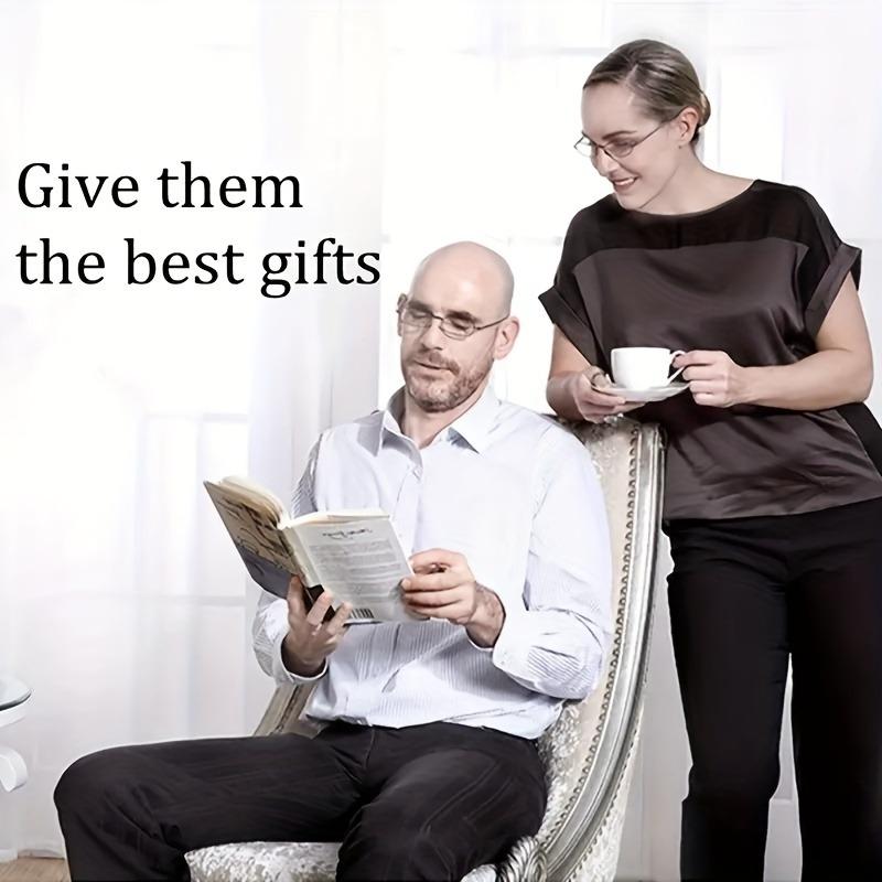 1 Piece of Fashionable Folding Presbyopia Glasses - Compact Design with Lighter Box for Easy Carrying