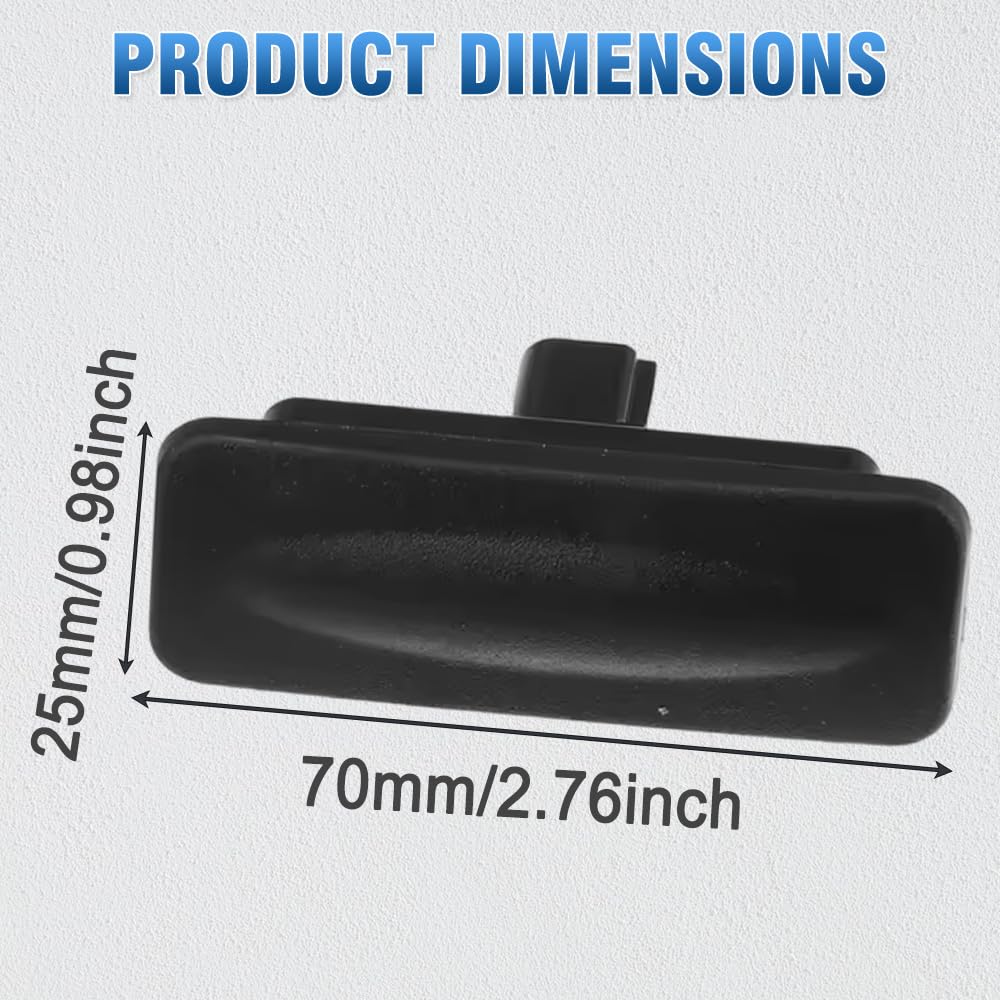 Riloer Trunk Release Switch, 1PC Car 2 Pins Trunk Opener Switch Button, Tailgate Release Button Compatible with Hyundai Elantra GT Base 2.0L L4 - Gas