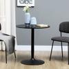 Mesa de Comedor Minimalista para Dos Personas 75H x diámetro 70cm - Negra