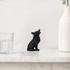 Wolf Howling Statue, 3D Printed Mini Animal Figurine, Standing Sitting Wolf Decor for Desk Shelf, Gift for Wolf Lovers