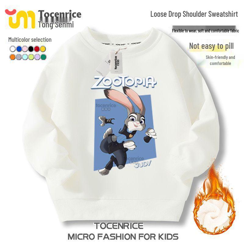 Zootopia 2 Fleece-Kapuzenpullover – Charakterkollektion für lässige Kinderkleidung