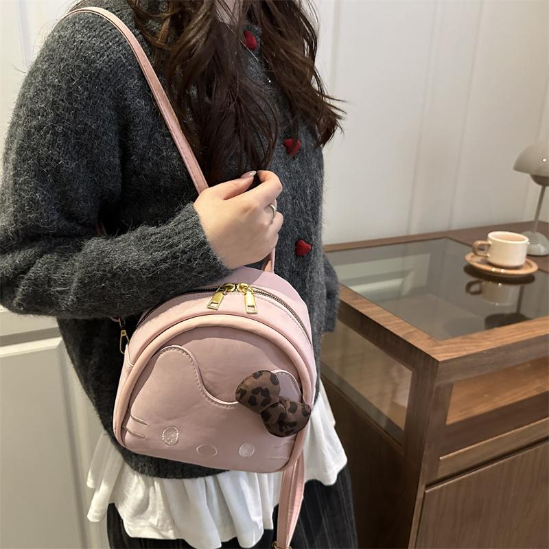 Cartoon Cute Kitten Children'S Backpack Sweet Bow Girl Heart Small Schoolbag Foreign Style Mini Baby Backpack