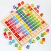 Double-Sided Wooden Multiplication & Number Recognition Board for Kids