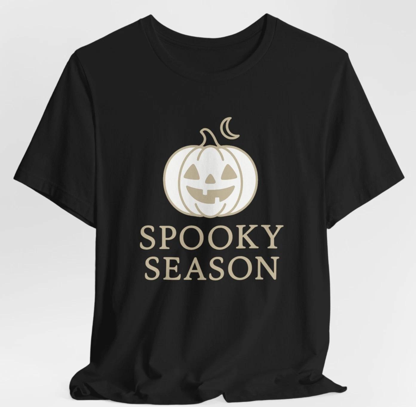 Spooky Season Halloween T-Shirt Pumpkin Jack O’Lantern Tee minimalist XL