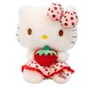 Animal strawberry kitten plush toy doll sitting strawberry cat doll children's school gift
