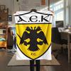 Coperta in Flanella con Logo AEK Atene F.C., Alta Qualità, Confortevole per Tutte le Stagioni, Arredamento per la Casa, Calore e Comfort