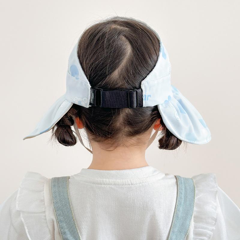 Letni Cienki Ochronny Dziecięcy Siateczkowy Kapelusz Przeciwsłoneczny z Otwartą Koroną UV Kapelusz Shell Dziewczęcy Dziecięcy Kapelusz Przeciwsłoneczny