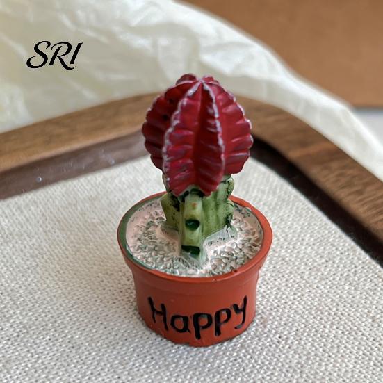 Magnetic Locker Accessory Cartoon Potted Cactus Fridge Magnet Resin 3D Mini Refrigerator Plants Kitchen Home Office Decoration Cabinet Decor