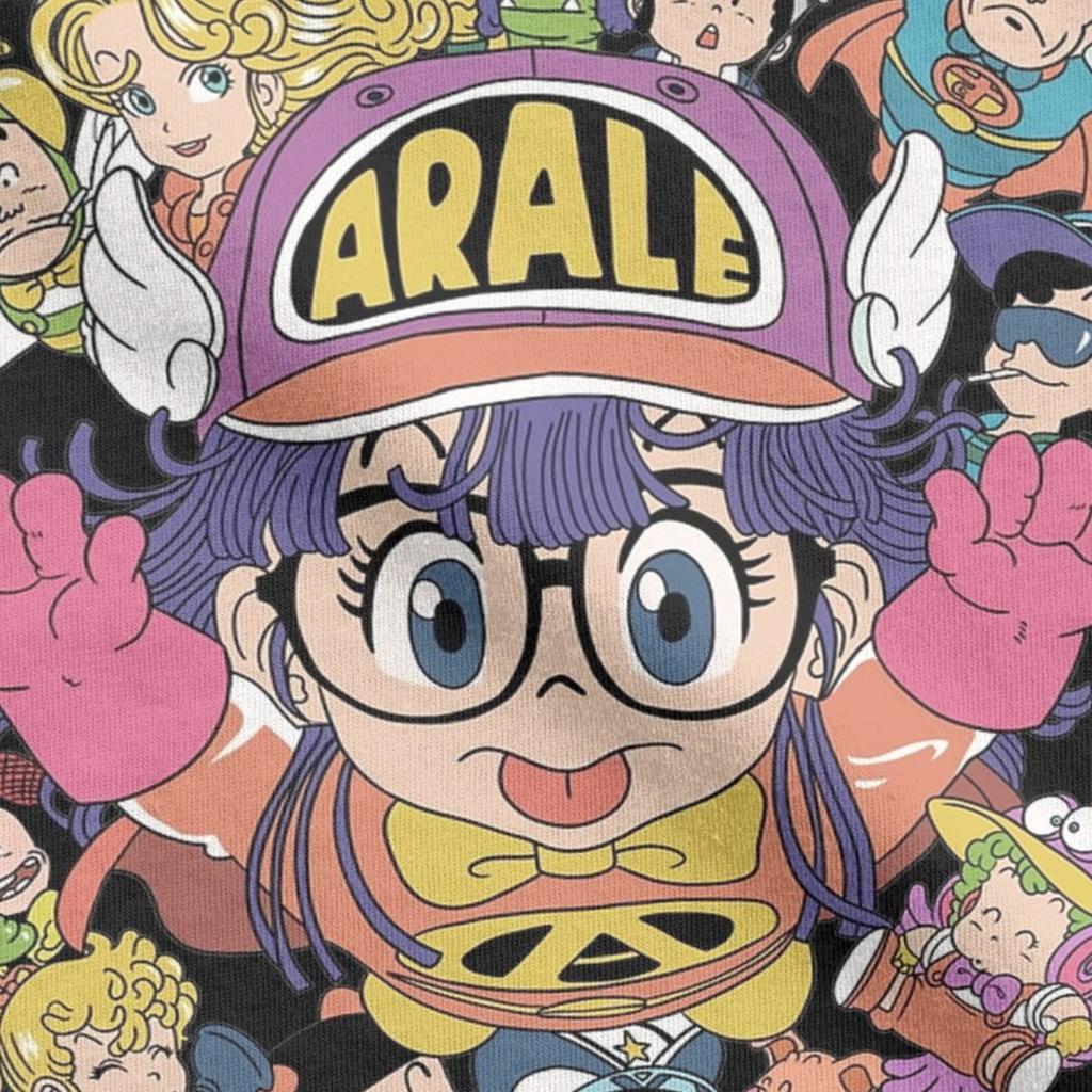 Men Women's T-Shirt Arale Anime Cute Funny 100% Cotton Tee Shirt Short Sleeve Dr Slump T Shirts Crew Neck Tops Gift Idea
