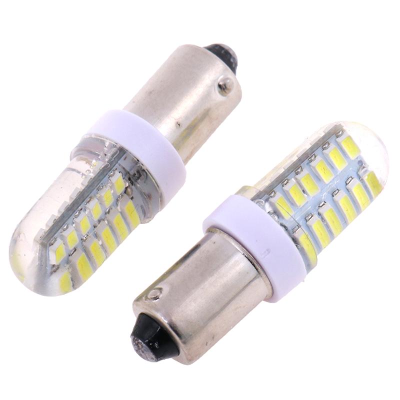 2X Ba9S T11 T4W 3014 24Smd 12V Led Car Side Light Bulbs Interior Lamps White