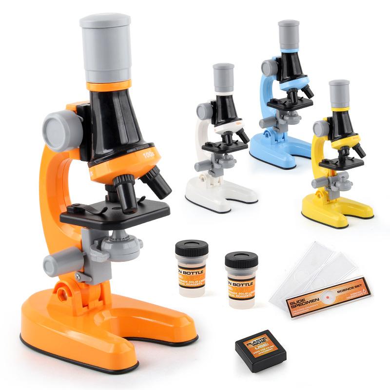 Straight Children'S Microscope Toys High Definition 1200 Times Primary School Students Science Biological Laboratory Science And Education