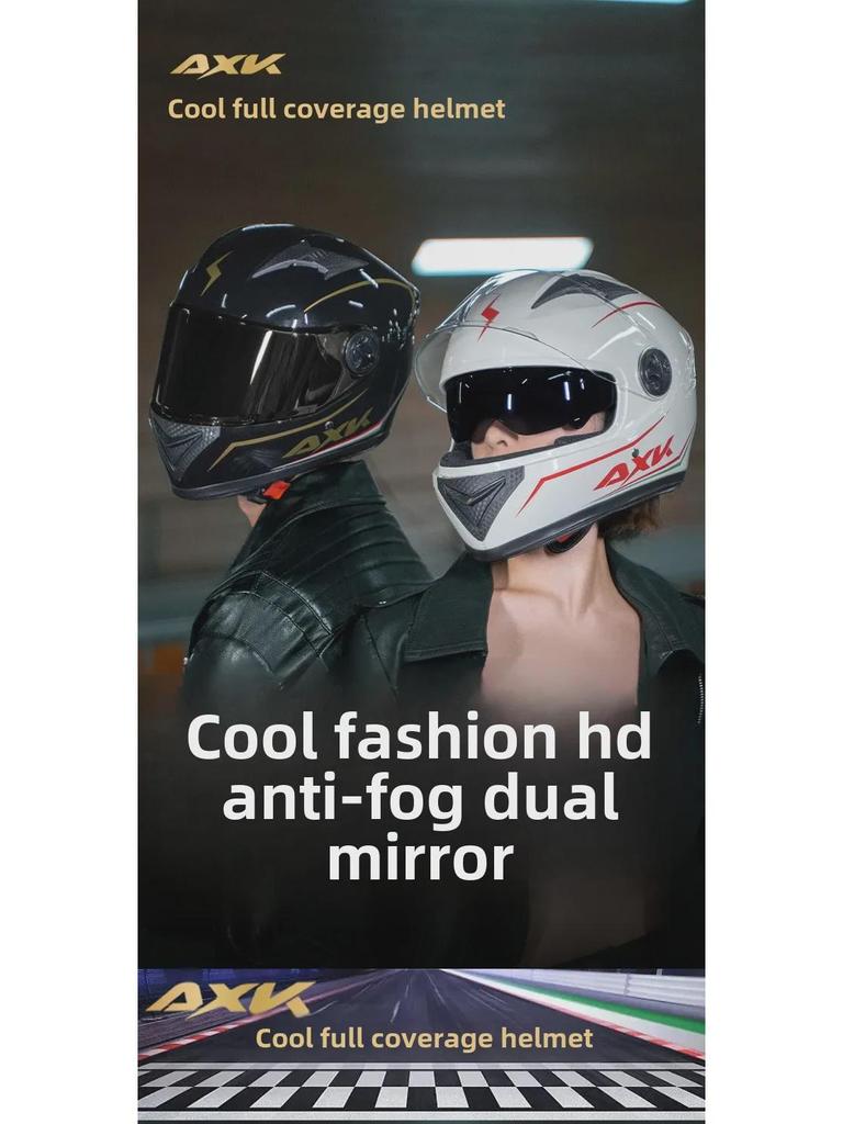 Men's Electric Bike Winter Full Helmet: Motorcycle Style, Safety Certified.