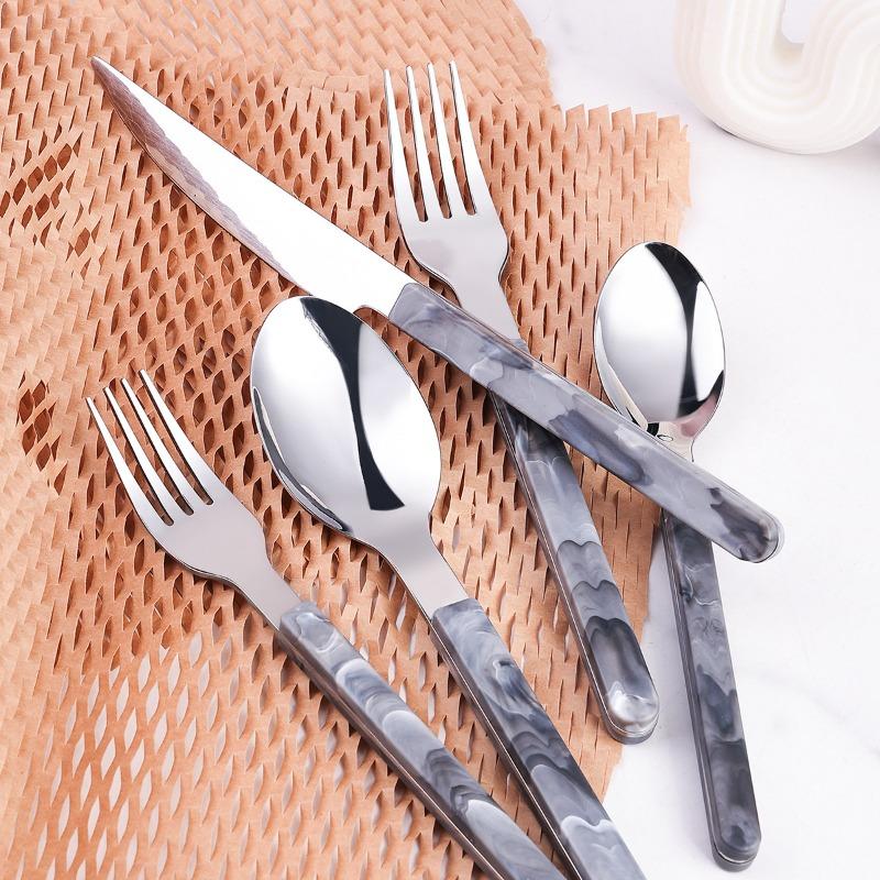 HANYANG Home & Kitchen Dining & Bar Dinnerware Stainless Steel Knife Fork Spoon Set of Cutlery Flatware Sets
