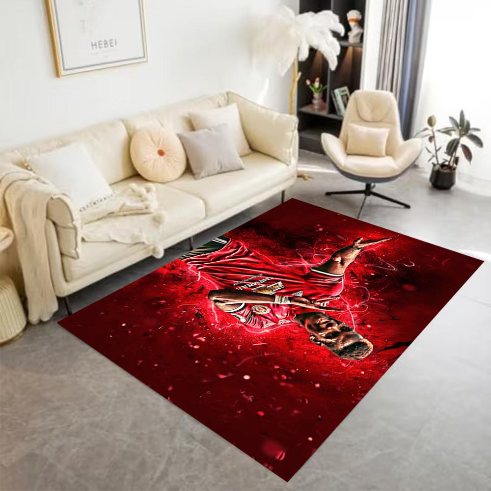 Pogba's Jersey Floor Rug Office Rug Suitable for Playrooms Balcony Dormitory Dining Room Antislip Carpet Decorate Offices