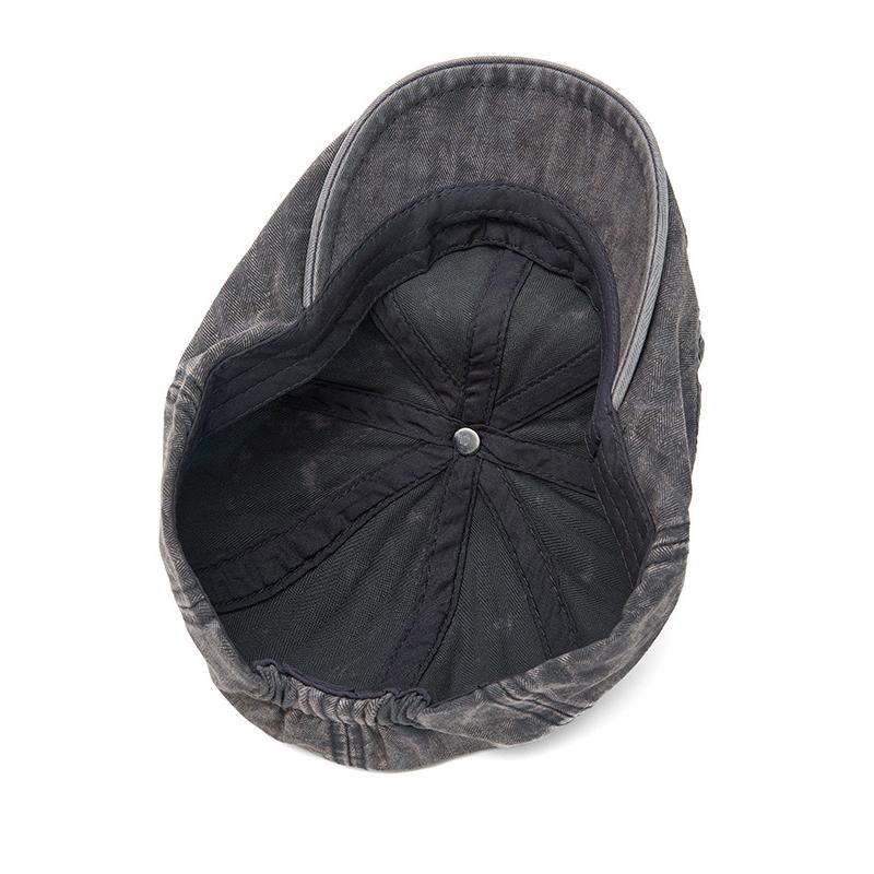 Big Head Circumference Newsboy Cap Men's Beret Vintage Octagonal Newsboy Cap
