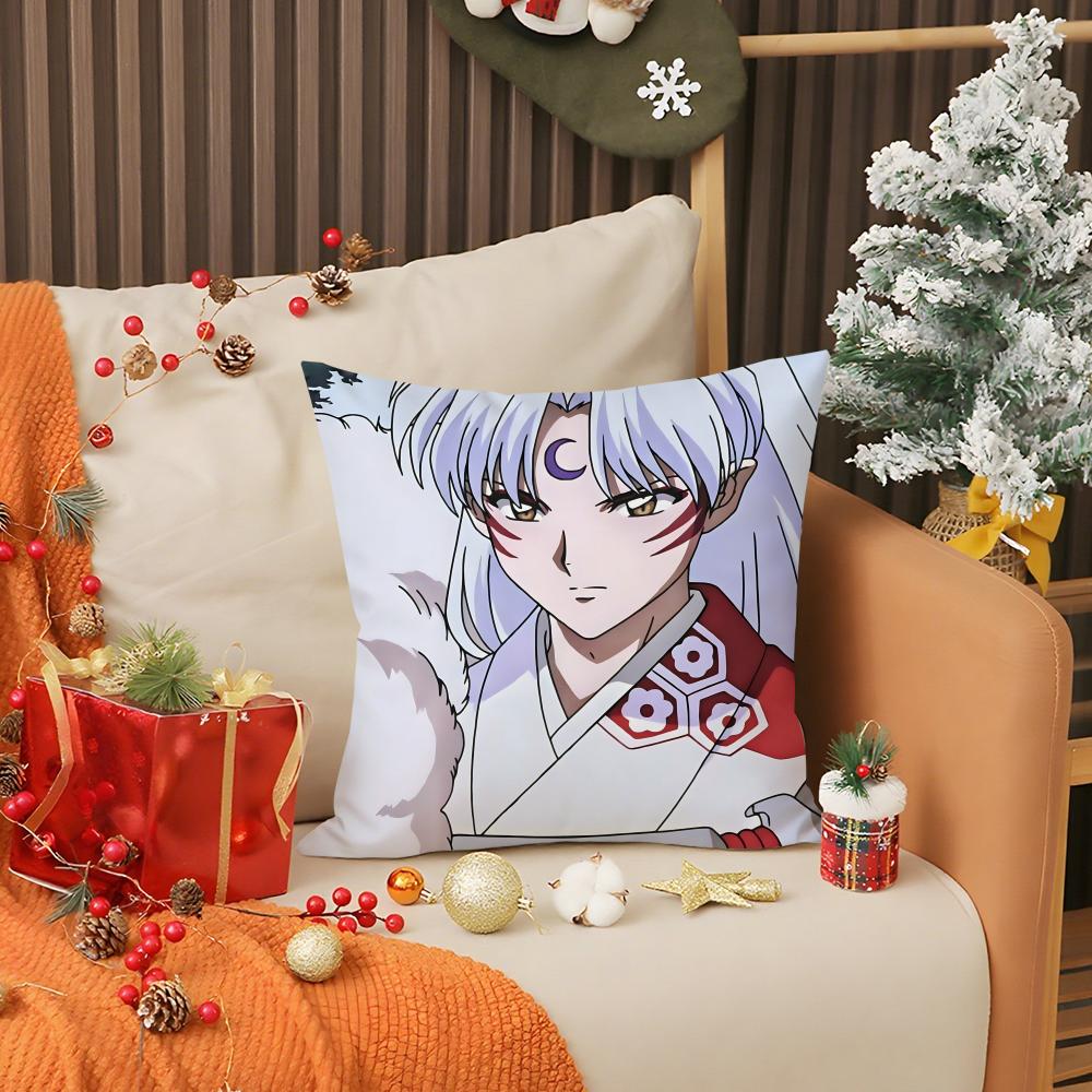 Anime Cool L-Inuyasha Sesshomaru Pillow Case Printing Pillowcase Living Room Sofa Cushion Cover Bedroom Room Decor