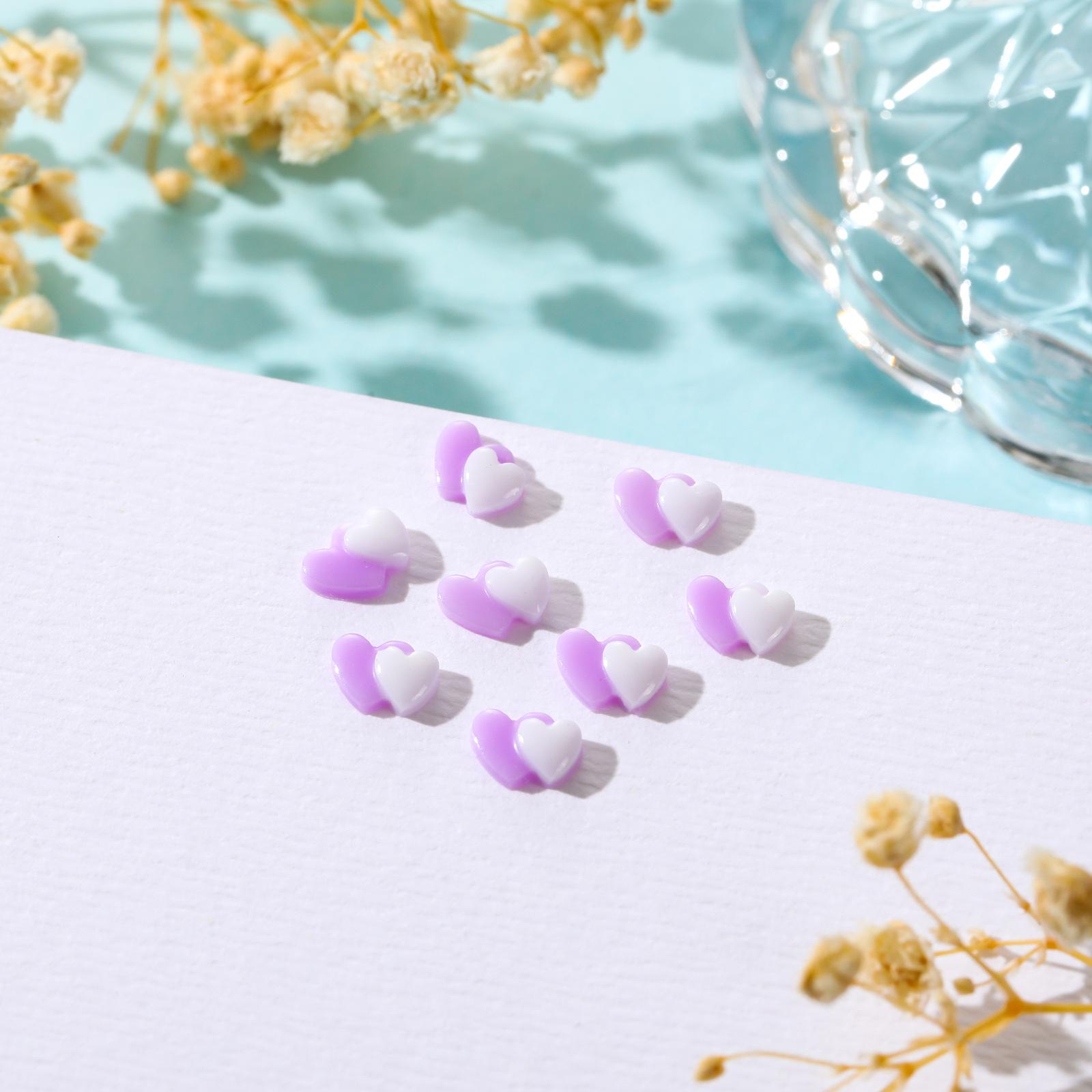 

Дофамин Светящееся Сердце Смола 3D Аксессуары для Нейл-Арта - Милые и Смешанные Декорации