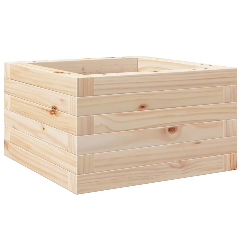 Plant Pot 40x40x23 cm Solid Pine Wood