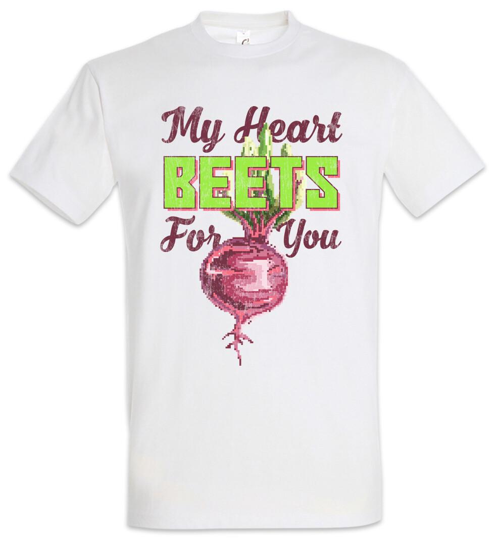 My Heart Beets For You T-Shirt Pixel Retro Arcade Nerd Vegan Love Red Beet S