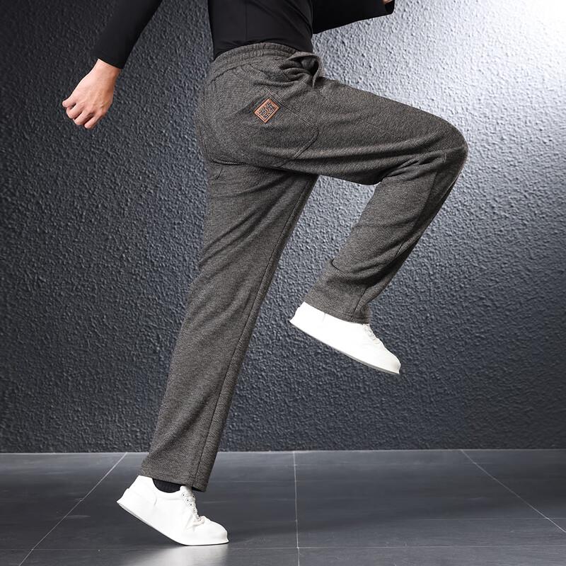 Yiliteng Men's Thickened Fleece-Lined Casual Pants YTMSDKY9307