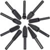 10pcs File Drill Bits Set With Spherical, Cylindrical Pointed Drill, Grinder Drill Rasp For Woodworking Carving Tool 1/4" Round Shank Rotary Burr Set