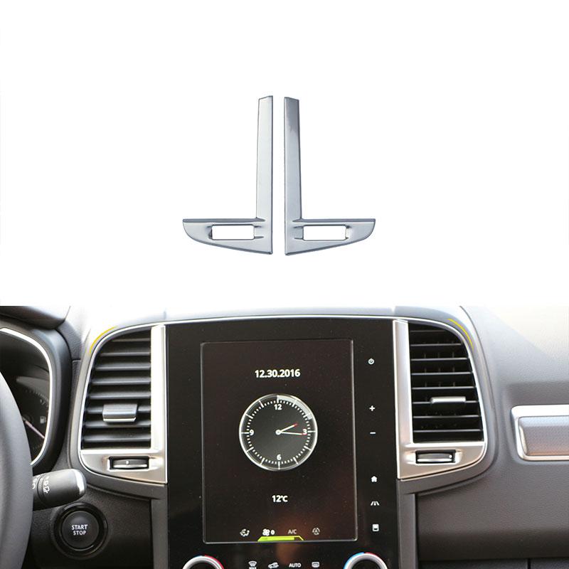 2pcs/set For Renault Koleos For Samsung QM6 2017-2025 Front Air Conditonnal Vent Cover Trim AC Outlet Panel Frame Interior Acc