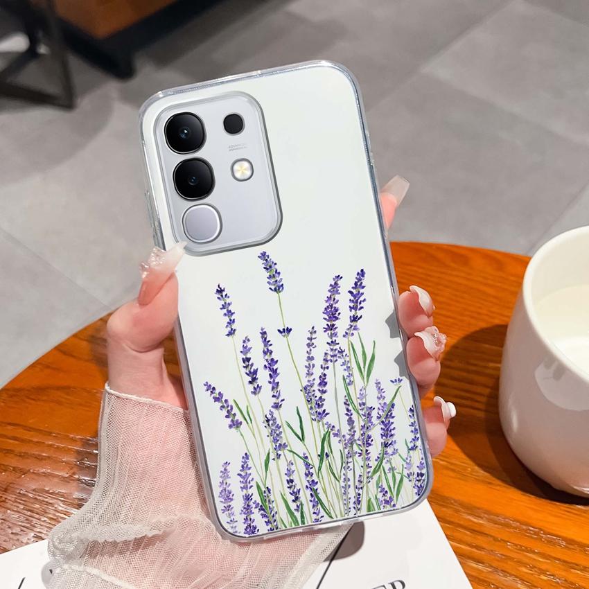 Dla Vivo Y29 Y29s Y28 Y27 Y22 Y21a Y21e Y20a Y20i Przezroczyste Etui na Telefon TPU Tajemniczy Orientalny Wzór Smoka Miękkie Silikonowe Antypoślizgowe Etui Dla Vivo Shell