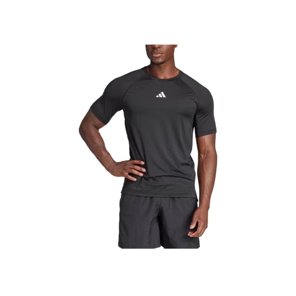 adidas Camiseta de Entrenamiento Gimnasio Negra Hombre Streetwear IP2310