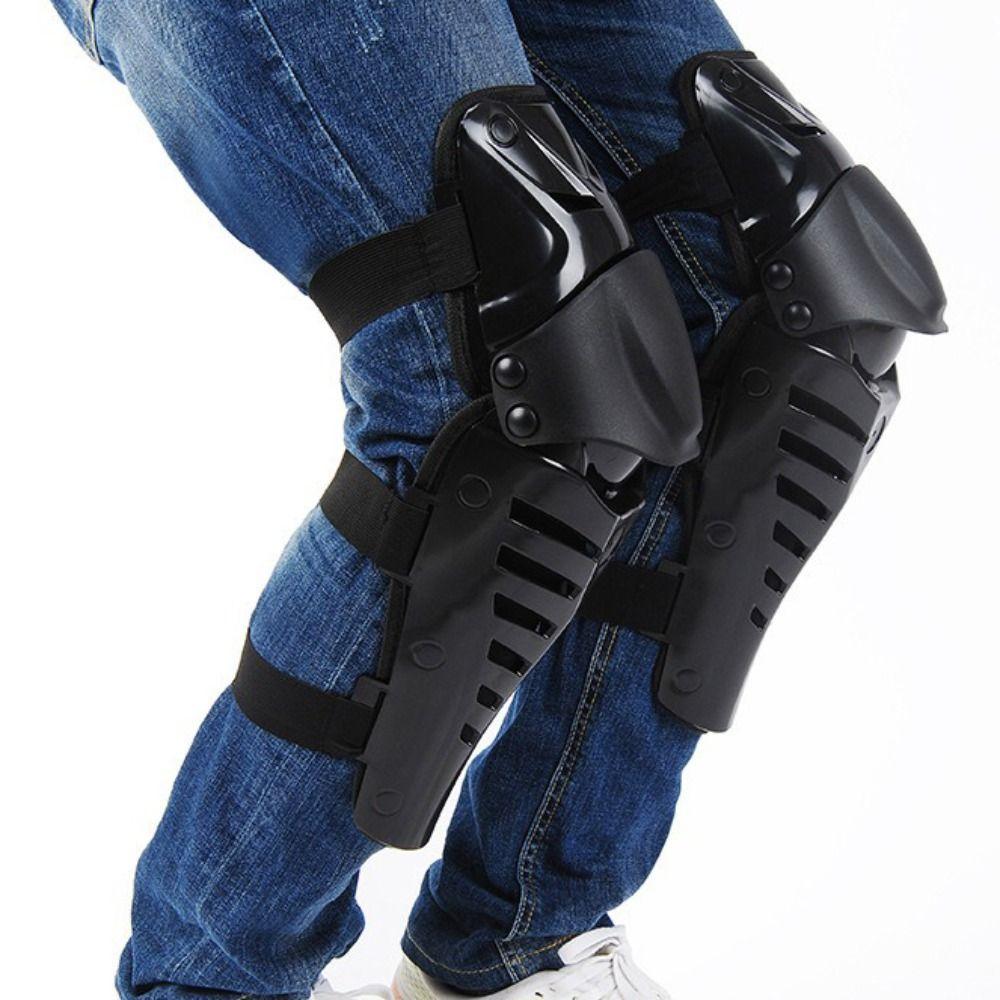 Durable Motorcycle Knee Pads Breathable Comfortable Knee Protector Soft PE Material Riding Protective Gears Outdoor Sports
