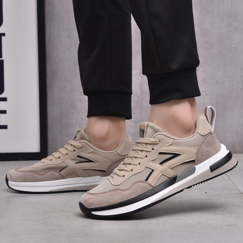 Herrskor 2024 vår ny flugvävd andningsbar herr sportsko trendig mångsidig Forrest Gump lätt löpning pappa skor