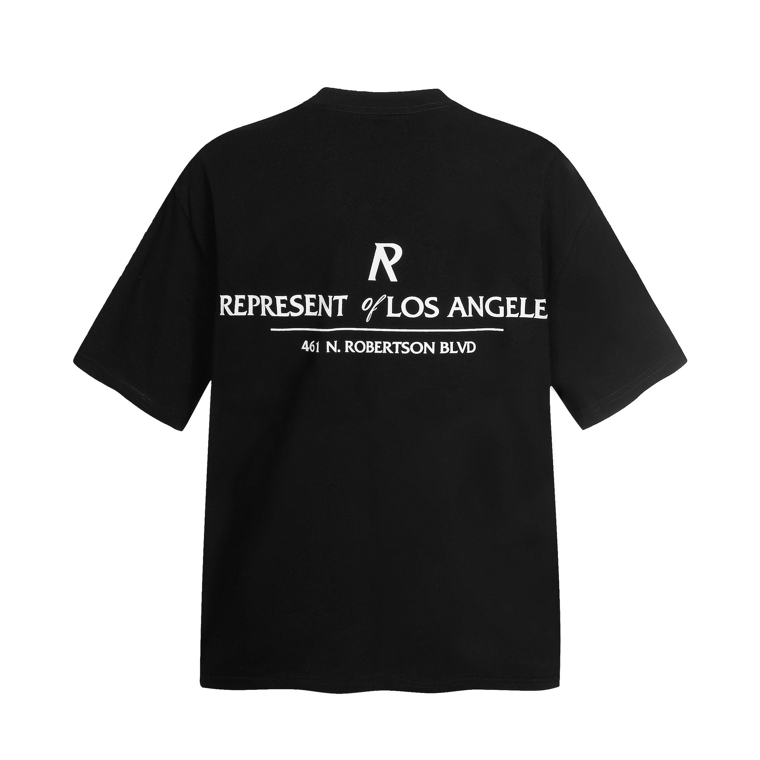 Summer Unisex Loose Round Neck Pure Cotton T-shirt Represent Los Angeles Address Logo Oversized Tee S