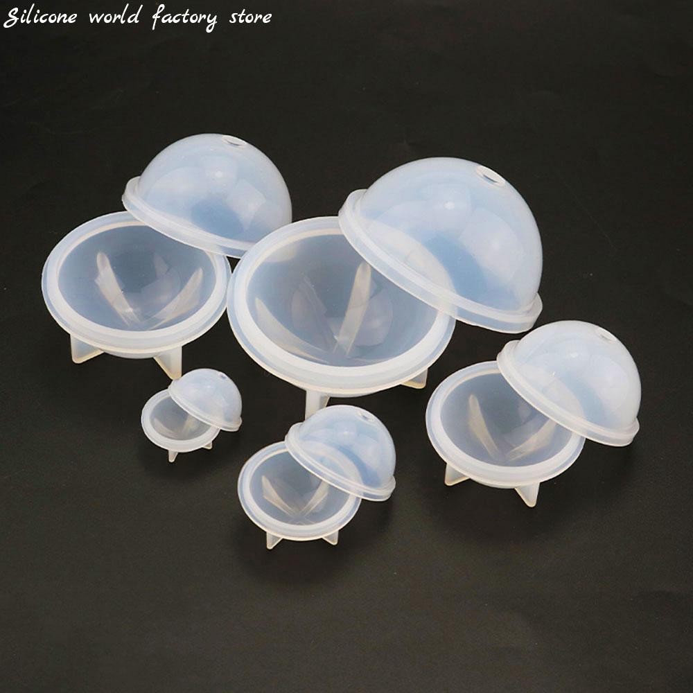 Silicone World Handmade Epoxy Silicone Mold 3D Planet Ball Craft Mold Making Tool Mould UV Resin Epoxy Dried Flower Resin Gift